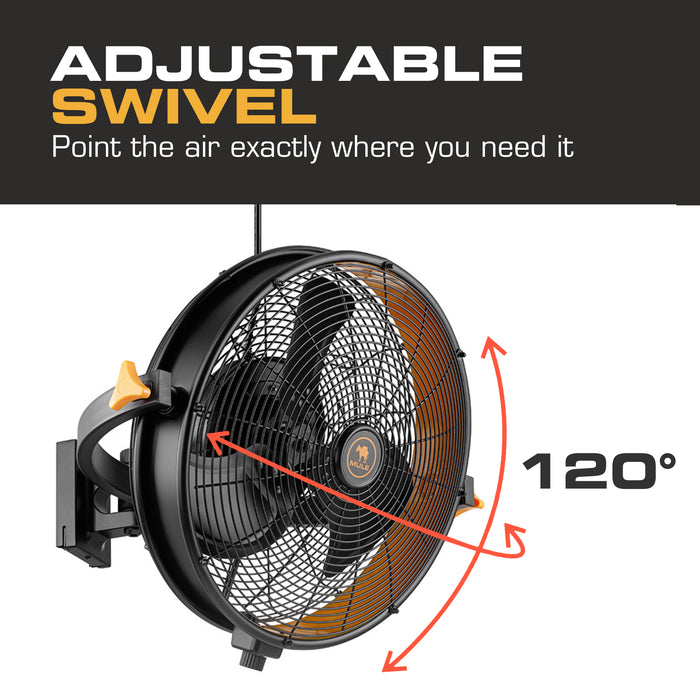 MULE Wet-Rated Garage Wall Fan XL