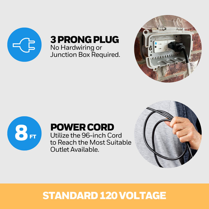 Honeywell Wet-Rated Wall-Mount Oscillating Fan with Remote