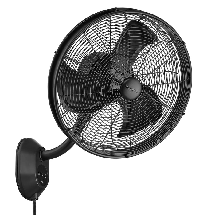 Honeywell Wet-Rated Wall-Mount Oscillating Fan with Remote