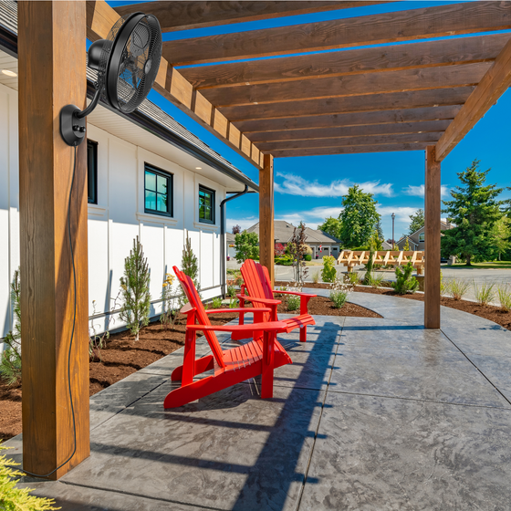 MULE KWIK INSTALL Wet Rated Oscillating Fan