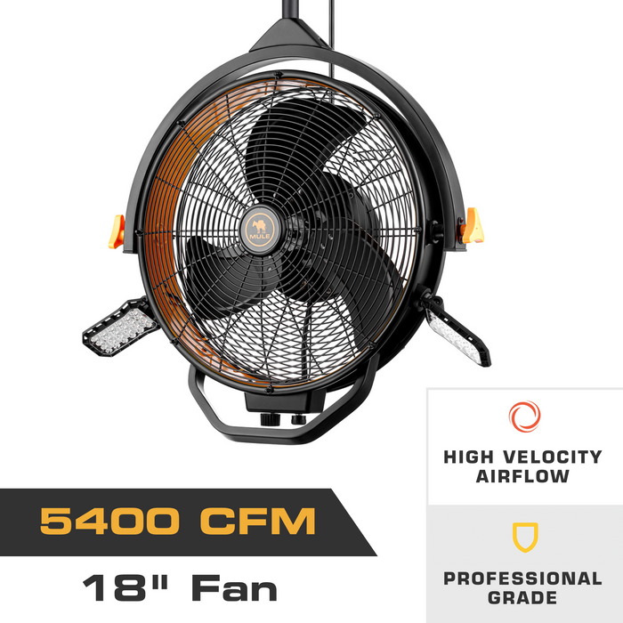 Garage Fan XL with Work Lights